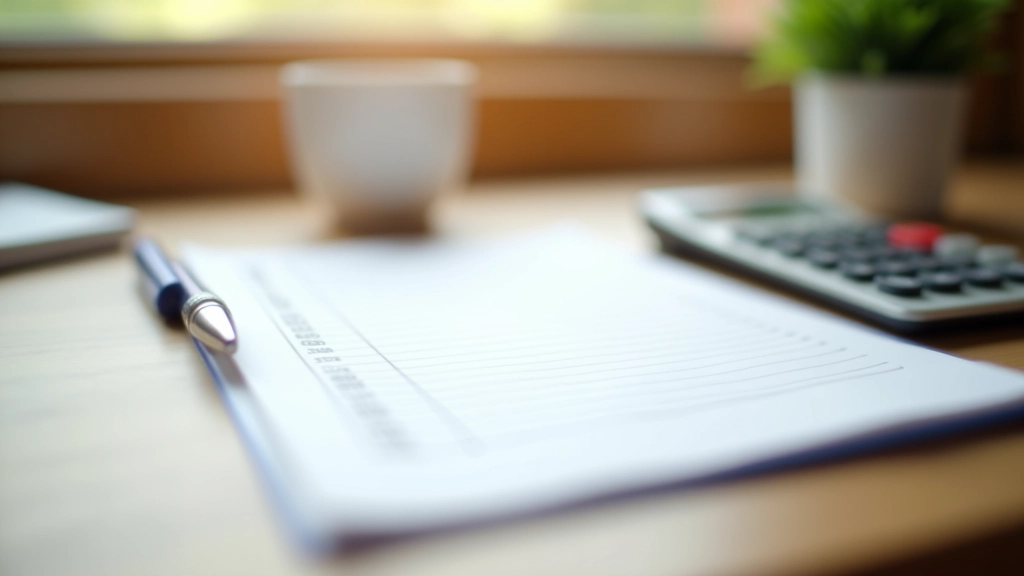 Papírový rozpočet s tužkou a kalkulačkou na dřevěném stole, světlo z okna