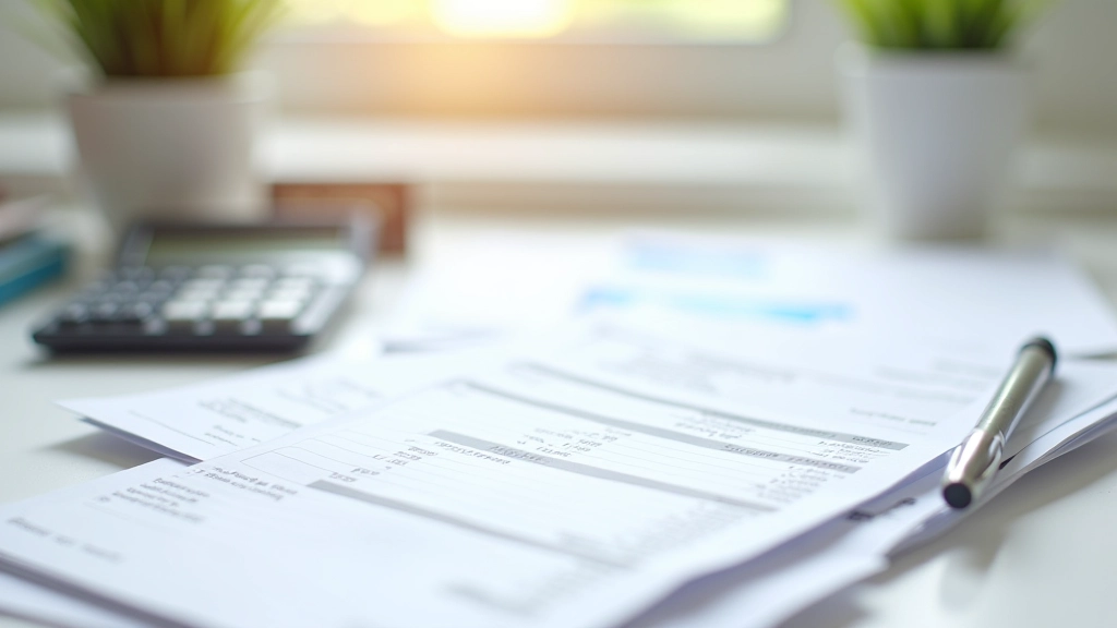 Faktury na nájem a energie rozložené na stole, srovnání čísel